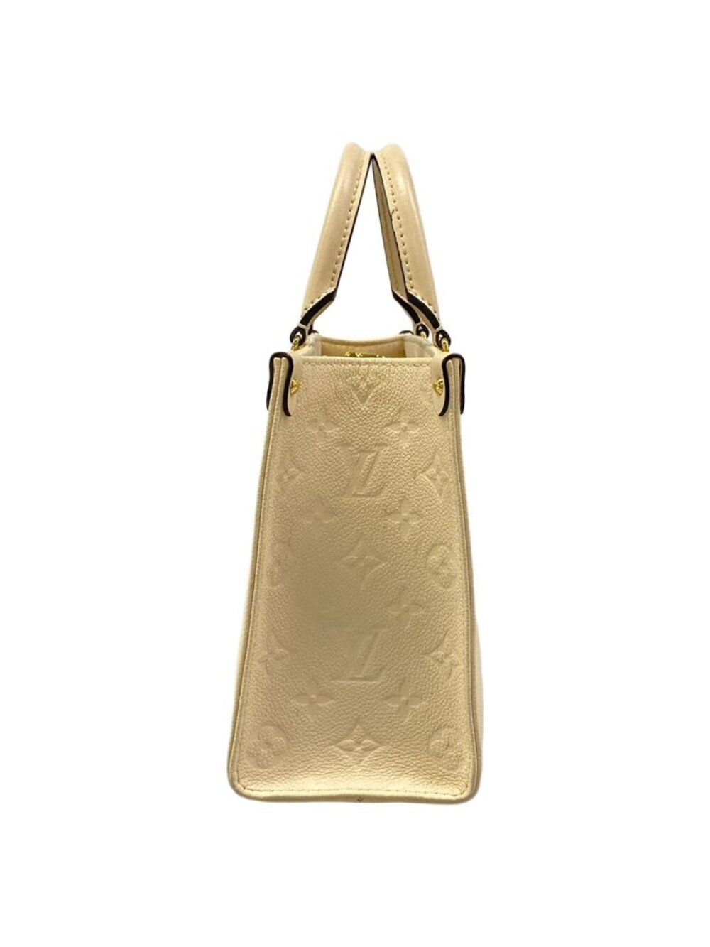 Louis Vuitton Tote Monogram Empreinte On The Go PM Cream Leather Cowhide - Picture 2 of 15